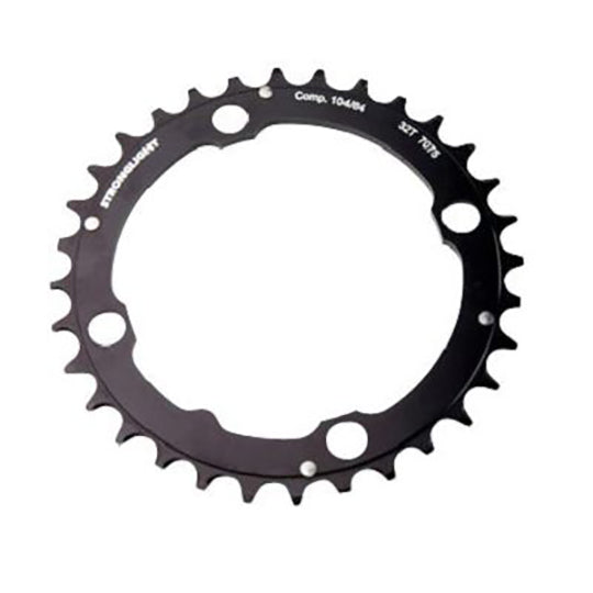 PLATEAU VTT TRIPLE DIAM 104 INTERM 32DTS NOIR 4 BRANCHES ALU 7075 STRONG 9V