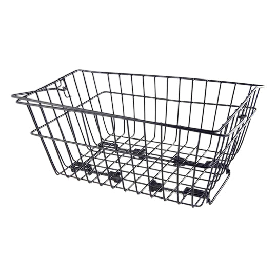 PANIER AR ACIER FIL AVEC ANSE (FIXATION ETAU SUR PORTE BAGAGE) 400X310X170MM