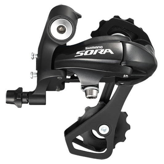 DERAILLEUR ROUTE AR SHIMANO SORA R3000SS 9V NOIR CHAPE MOYENNE