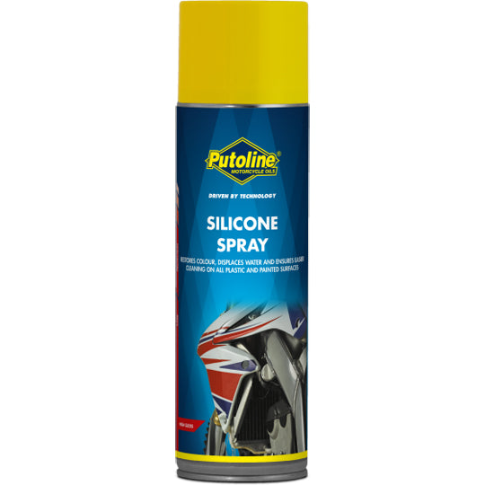 NETTOYANT/PROTECTEUR PLASTIQUE PUTOLINE SILICONE SPRAY - SURFACE BRILLANTE (AEROSOL 500ML)