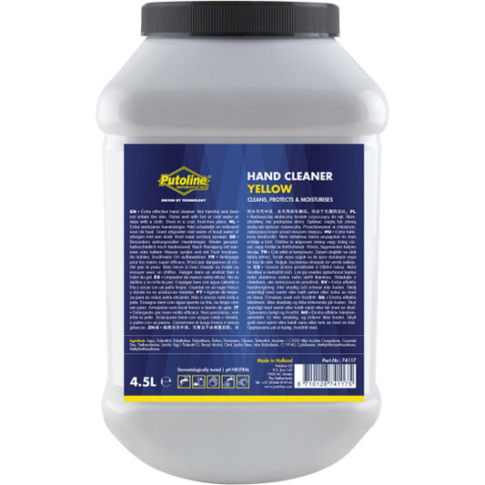 SAVON NETTOYANT MAIN PUTOLINE HAND CLEANER YELLOW PARFUM CITRON (POT 4.5L)