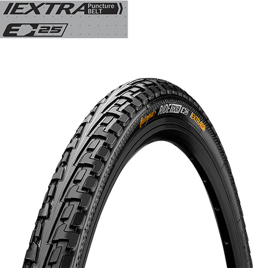 PNEU VTC/URBAIN 700X35C - 28X1.40 TR CONTINENTAL RIDE TOUR TT NOIR (37-622) VAE/EBIKE 25 K