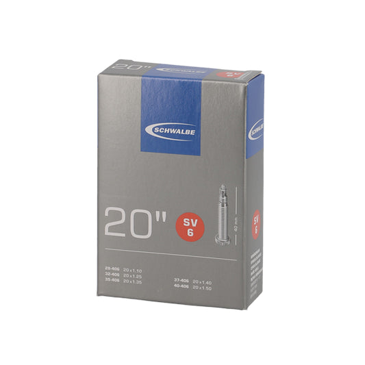 CHAMBRE A AIR VELO 20" X 1.10-1.50 (28/40-406) VP SCHWALBE STANDARD SV6