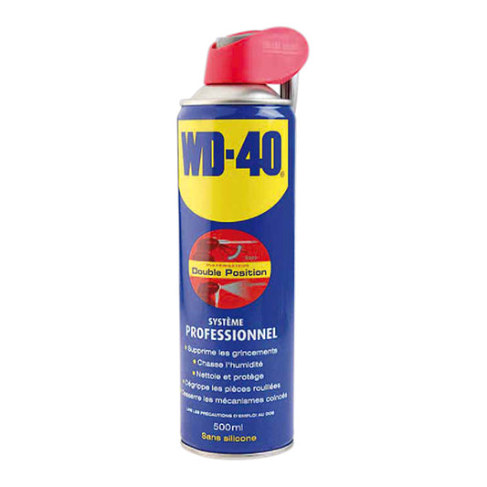 HUILE/LUBRIFIANT MULTIFONCTION WD40 500ML 5 EN 1 (AEROSOL) JET DOUBLE POSITION