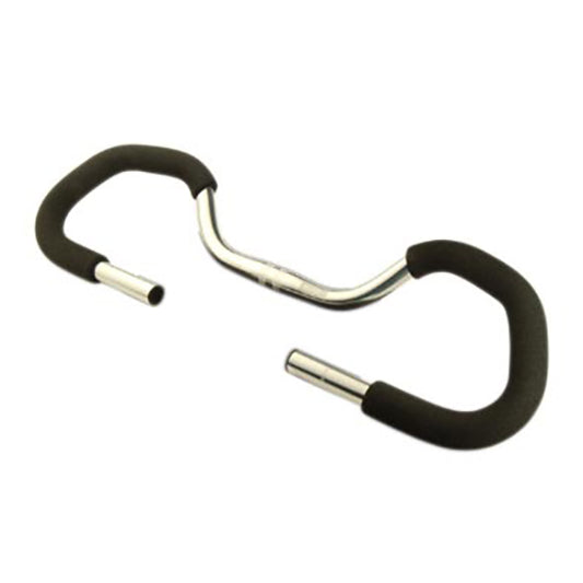 CINTRE VTT/CITY MULTIPOSITION PAPILLON ALU D25.4 ARGENT L610MM HAUT.170MM 560GR