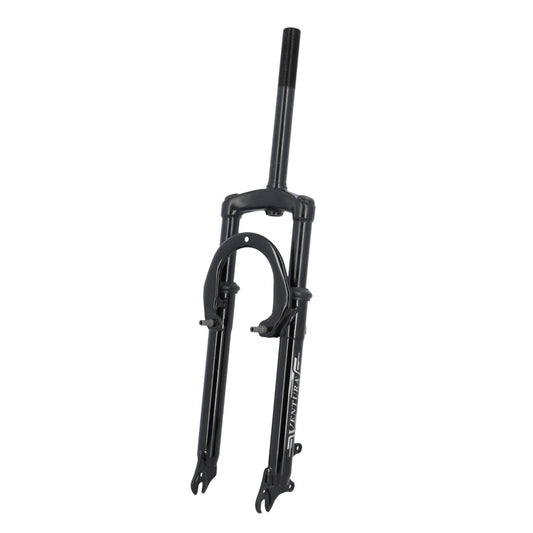 FOURCHE VTT 24" SUSPENDUE NOIRE FILETEE 1" DEB:60MM V-BRAKE A TASSEAUX/DISQUE IS