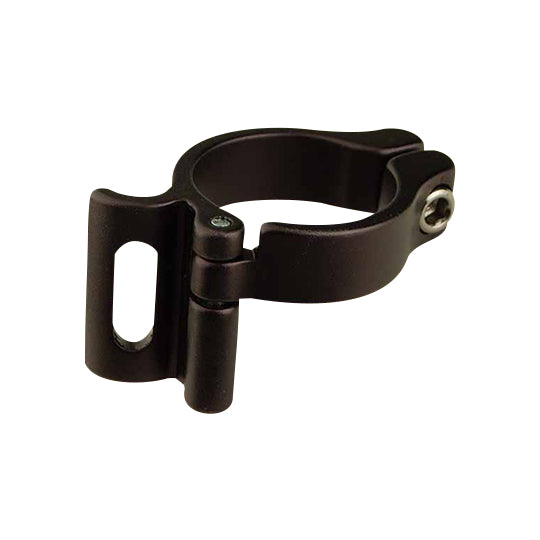 COLLIER DERAILLEUR 34.9 MM ALU NOIR MAT
