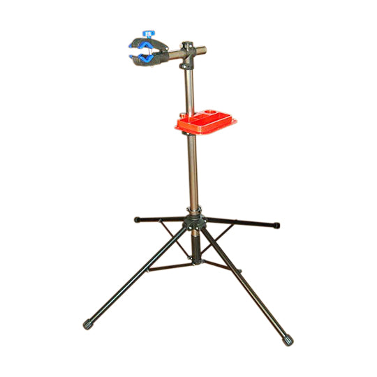 PIED D'ATELIER VELO MONTAGE PLIABLE AVEC TABLETTE