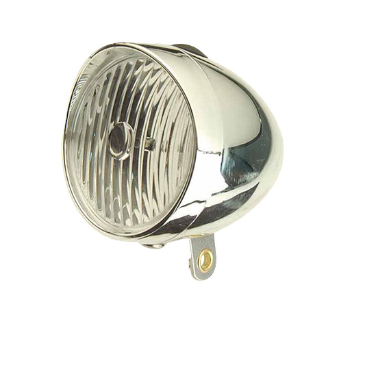 ECLAIRAGE VELO AV PILE OPTIMIZ FIXATION GARDE BOUE LED STYLE VINTAGE CHROME