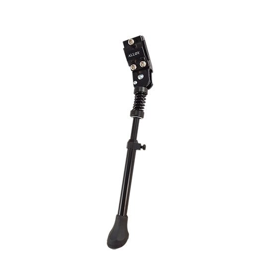 BEQUILLE VELO LATERALE REGLABLE 24/29'' ALU NOIR (SUR BASE DE CADRE)
