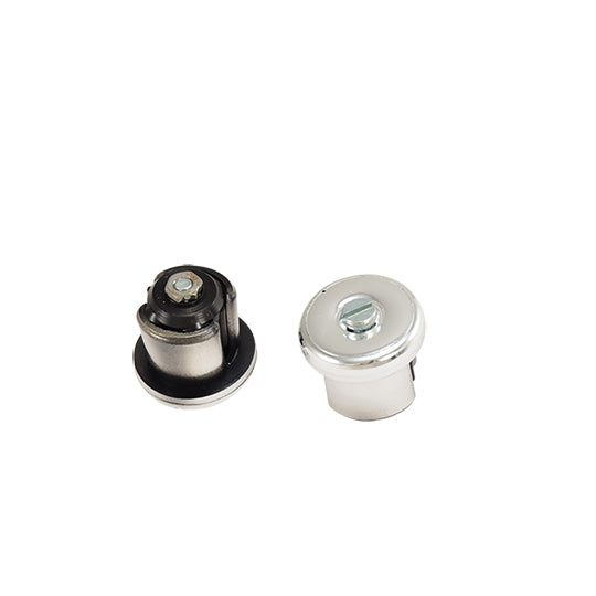 BOUCHON CINTRE/GUIDON ROUTE A VISSER CHROME POUR CINTRE ACIER (PR)
