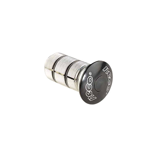 EXPANDEUR FOURCHE 1'' 1/8 LONG NOIR  (AVEC CAPOT ALU ET VIS BTR)