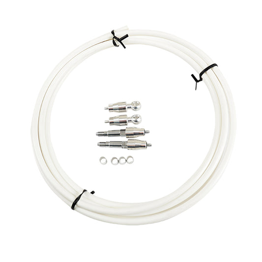DURITE DE FREIN HYDRAULIQUE BLANCHE 3000MM AVEC CONNECTEURS/OLIVES/EM600 2.5MM X 5.3MM