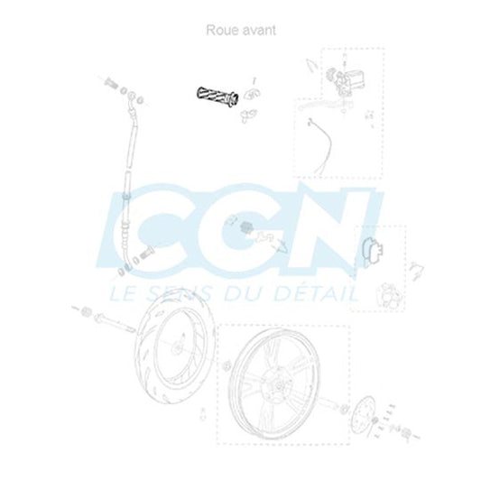 POIGNEE GAZ SCOOTER OEM PEUGEOT TWEET