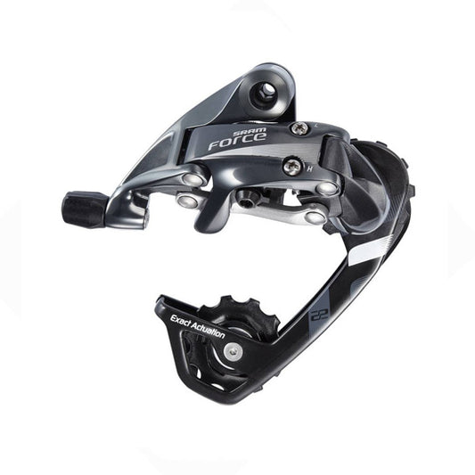 DERAILLEUR ROUTE AR SRAM FORCE 22 WIFLI 11V. CARBONE/ALU  NOIR CHAPE MOYENNE