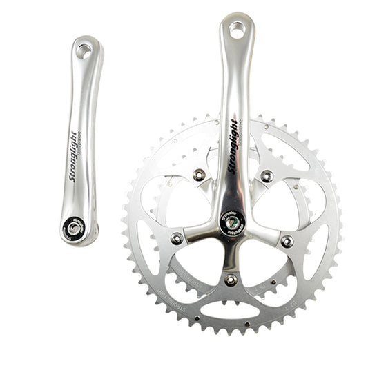 PEDALIER ROUTE DOUBLE 52-39D L172.5 STRONG IMPACT ARGENT 9/10V