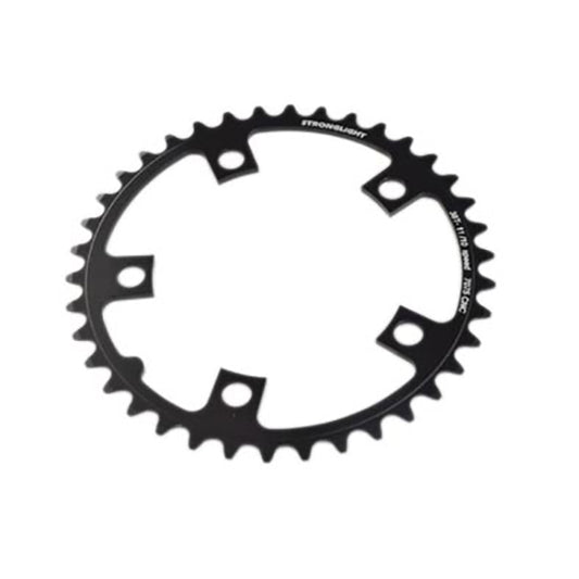 PLATEAU ROUTE DIAM 110 INTER 38DTS NOIR ALU 7075 STRONG 11/10V. 5 BRANCHES