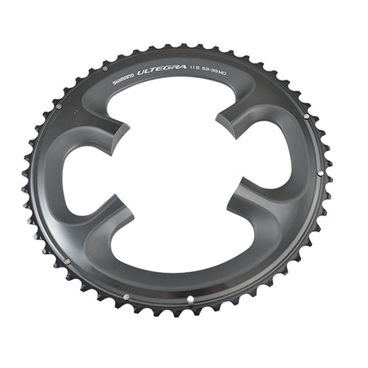 PLATEAU ROUTE DIAM 110 EXTER 53DTS GRIS SHIMANO ORIGINE ULTEGRA 6800 11V. (4 BRANCHES)
