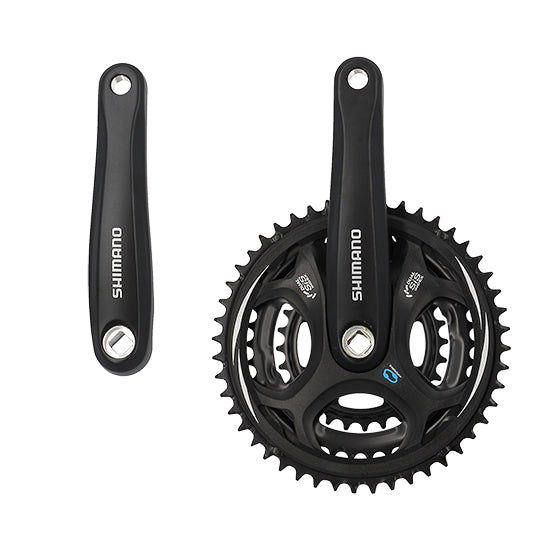PEDALIER VTT TRIPLE 48-38-28D L170 ALU SHIMANO ALTUS M311 7/8V  (AXE CARRE 122)