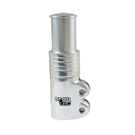REHAUSSE DE POTENCE AHEAD SET 1"1/8 ERGOTEC ARGENT LIVRE AV. 5 BAGUES HAUTEUR 65MM