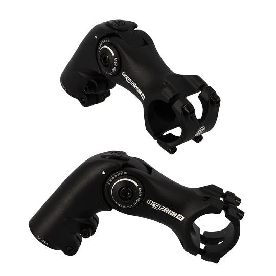 POTENCE REGLABLE AHEAD SET 1''1/8 L90 ERGOTEC OCTOPUS AHEAD 50 ALU NOIR 0/+60° CINTRE 31.8