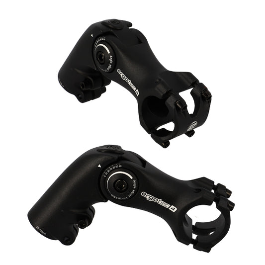 POTENCE REGLABLE AHEAD SET 1''1/8 L90 ERGOTEC OCTOPUS AHEAD 50 ALU NOIR 0/+60° CINTRE 31.8