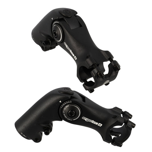 POTENCE REGLABLE AHEAD SET 1''1/8 L90 ERGOTEC OCTOPUS AHEAD 50 ALU NOIR 0/+60° CINTRE 25.4