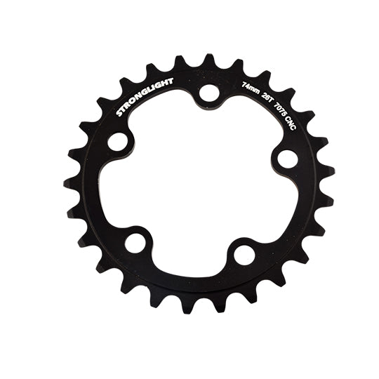 PLATEAU ROUTE DIAM  74 INTER 26DTS NOIR ALU 7075TRIPLE(COMP.SHIMANO/CAMPA)STRONG8/9/10V 5B