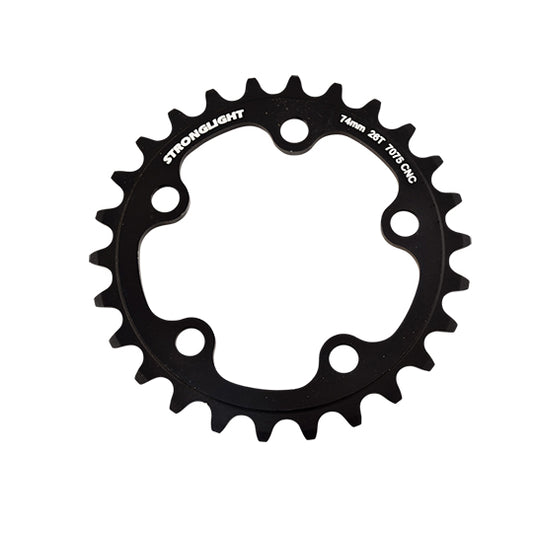 PLATEAU ROUTE DIAM  74 INTER 26DTS NOIR ALU 7075TRIPLE(COMP.SHIMANO/CAMPA)STRONG8/9/10V 5B