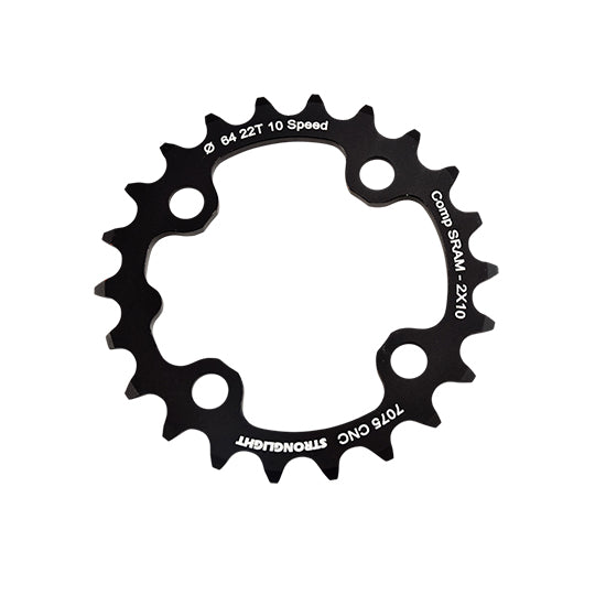 PLATEAU VTT DOUBLE DIAM  64 INTER 22DTS NOIR 4 BRANCHES ALU 7075 STRONG 10V SRAM XX+SHIMAN