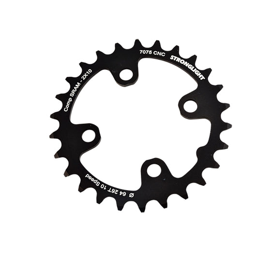 PLATEAU VTT DOUBLE DIAM  64 INTER 26DTS NOIR 4 BRANCHES ALU 7075 STRONG 10V SRAM XX+SHIMAN