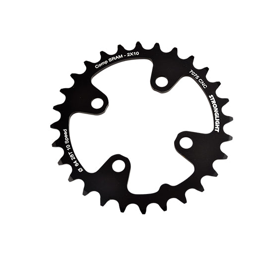 PLATEAU VTT DOUBLE DIAM  64 INTER 28DTS NOIR 4 BRANCHES ALU 7075 STRONG 10V SRAM XX+SHIMAN