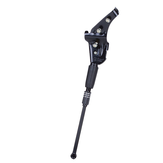 BEQUILLE VELO LATERALE REGLABLE 24/29'' ALU NOIR (FIXATION SUR BASE/HAUBAN)