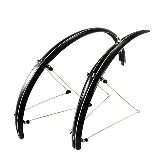 GARDE BOUE VTC/VTT 26'' STRONG TOUR PLASTIQUE A TRINGLES 54MM NOIR BRILLANT (PR)