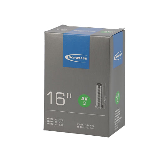 CHAMBRE A AIR VELO 16" X 1.75-2.40 (47/62-305) VS SCHWALBE STANDARD AV3