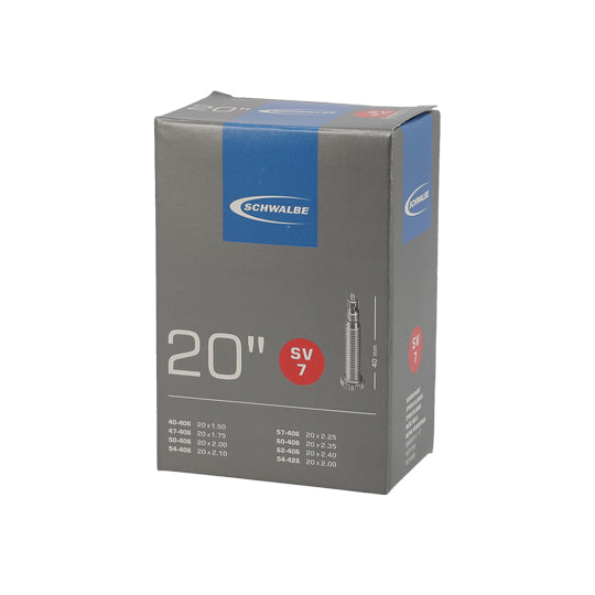 CHAMBRE A AIR VELO 20" X 1.50-2.50 (40/62-406) VP SCHWALBE SV7