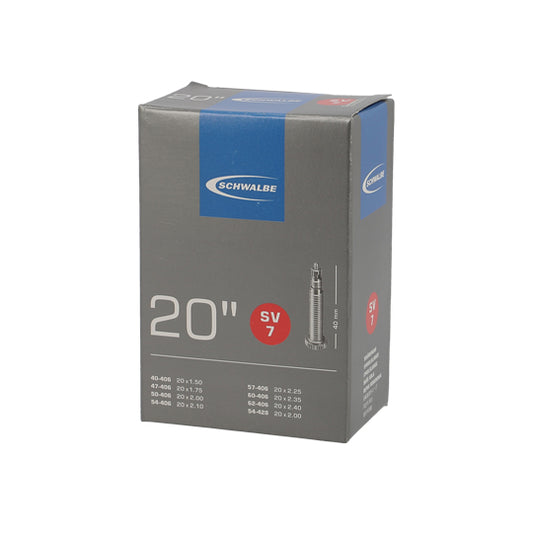 CHAMBRE A AIR VELO 20" X 1.50-2.50 (40/62-406) VP SCHWALBE SV7
