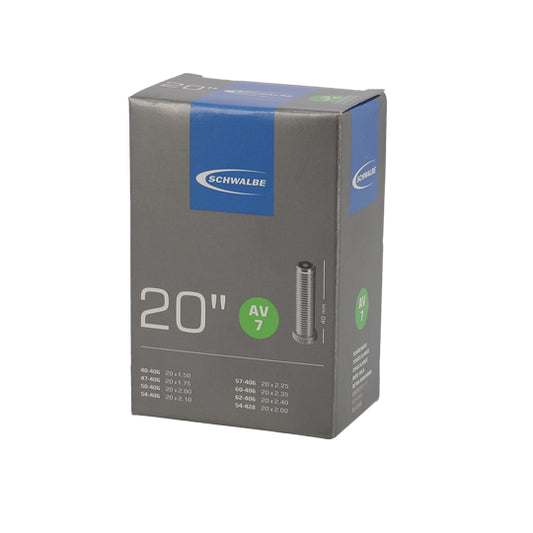 CHAMBRE A AIR VELO 20" X 1.50-2.40 (40/62-406) VS SCHWALBE STANDARD AV7