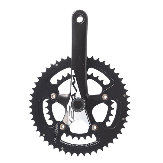 PEDALIER ROUTE COMPACT 50-34D L170 MICHE TEAM NOIR SANS CUVETTE EVO MAX BSC 10V