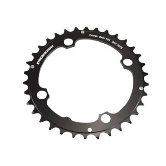 PLATEAU VTT TRIPLE DIAM 104 INTERM 34DTS NOIR 4 BRANCHES ALU 7075 STRONG 9V