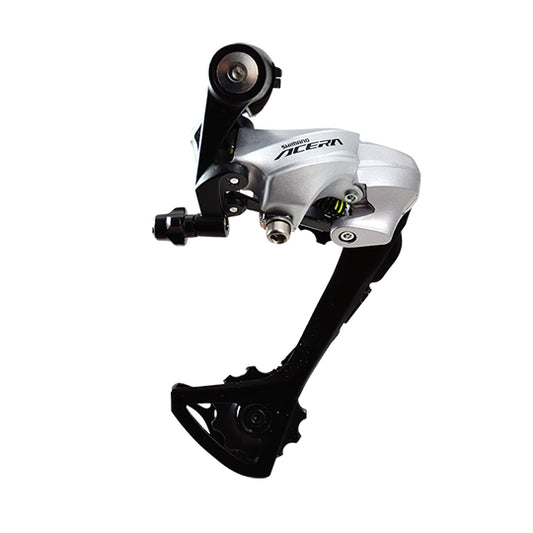 DERAILLEUR VTC/TREKKING AR SHIMANO ACERA T3000 9V. ARGENT GRANDE CHAPE
