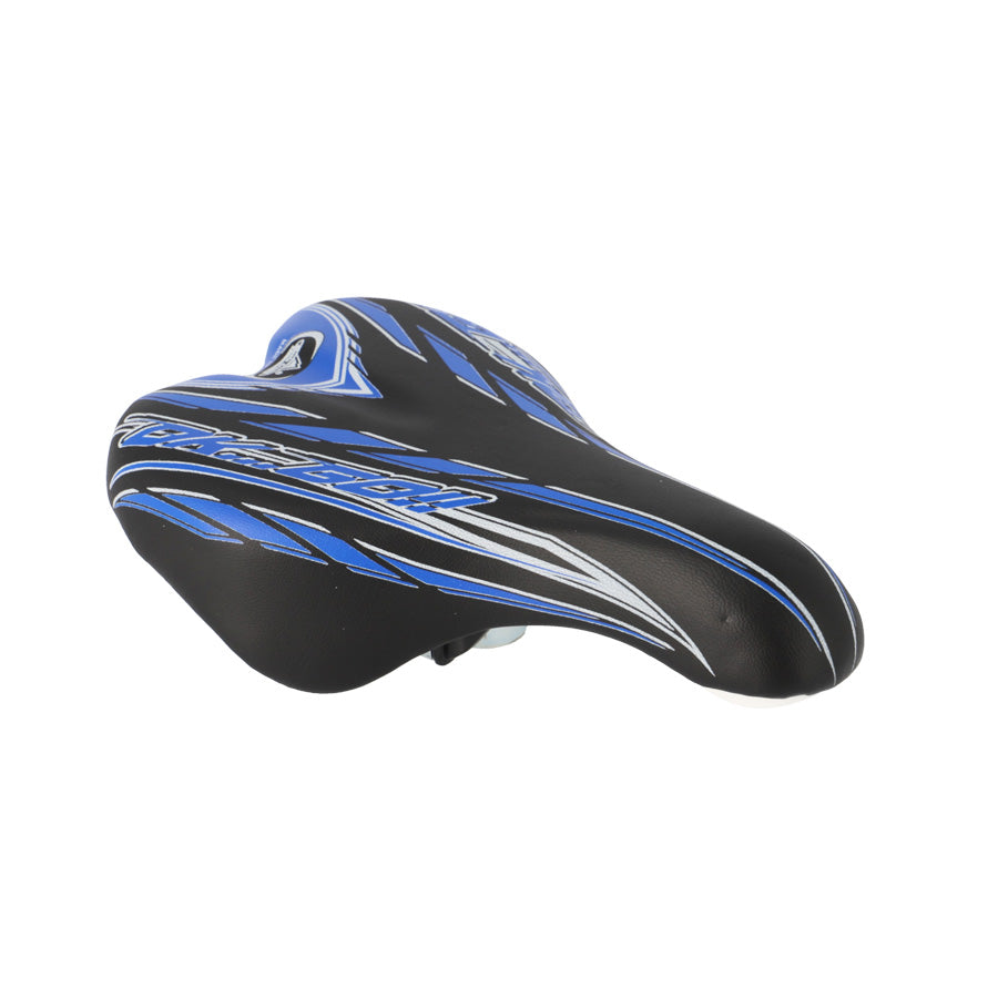 SELLE ENFANT KID 16/20 POUCES MONTE GRAPPA 996 OK GO NOIR/BLEU AVEC CHARIOT DE SELLE