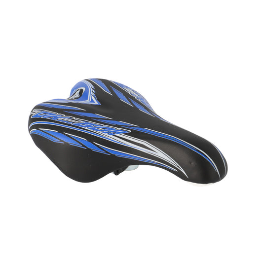 SELLE ENFANT KID 16/20 POUCES MONTE GRAPPA 996 OK GO NOIR/BLEU AVEC CHARIOT DE SELLE