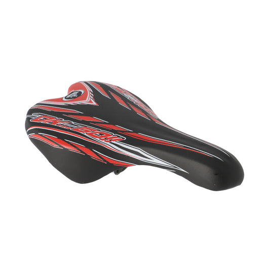 SELLE ENFANT JUNIOR 20/24 POUCES MONTE GRAPPA 998 OK GO NOIR/ROUGE AVEC CHARIOT DE SELLE