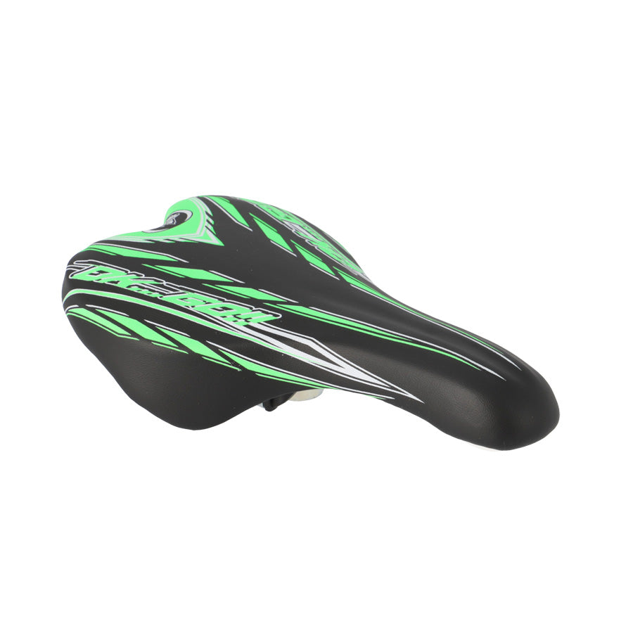 SELLE ENFANT JUNIOR 20/24 POUCES MONTE GRAPPA 998 OK GO NOIR/VERT AVEC CHARIOT DE SELLE