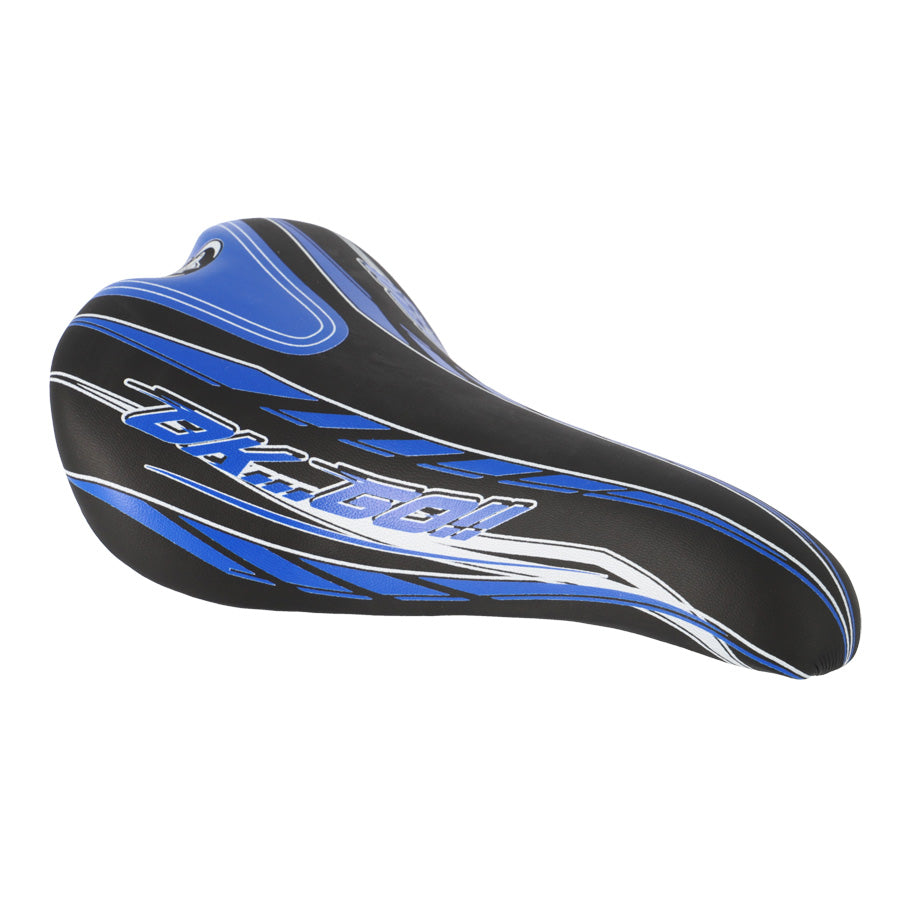SELLE ENFANT JUNIOR 24/26 POUCES MONTE GRAPPA 920 STORM NOIR/BLEU AVEC CHARIOT DE SELLE
