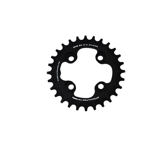 PLATEAU VTT MONO DIAM  64 EXTER 28DTS NOIR 4 BRANCHES ONE 104 (COMP.1X10/1X11/1X12V) TTMAR