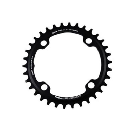 PLATEAU VTT MONO DIAM 104 EXTER 34DTS NOIR 4 BRANCHES TA ONE (COMP.1X10/11/12V) TT.MARQUES