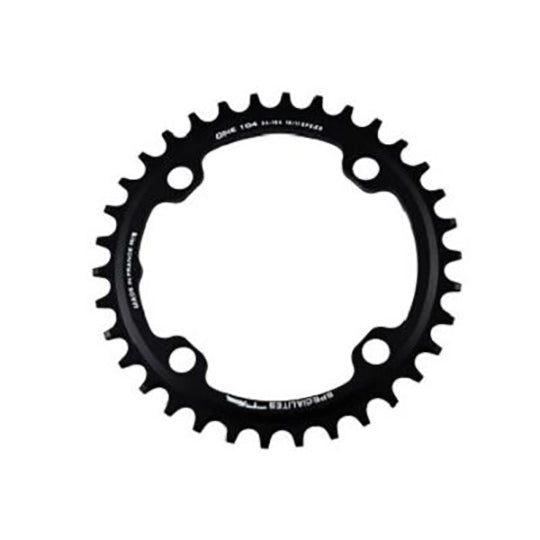 PLATEAU VTT MONO DIAM 104 EXTER 36DTS NOIR 4 BRANCHES TA ONE (COMP.1X10/11/12V) TT.MARQUES