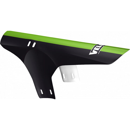GARDE BOUE VTT AV VELOX NOIR/VERT FIXATION FOURCHE
